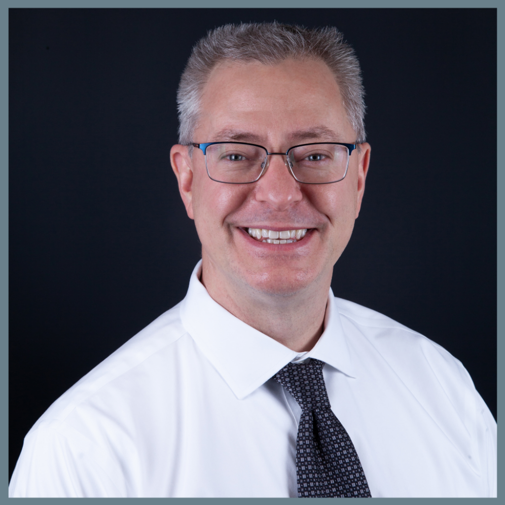 jj-bechtel-framed Portrait of Dr. JJ Bechtel, dentist at Kellogg & Latz Dentistry.