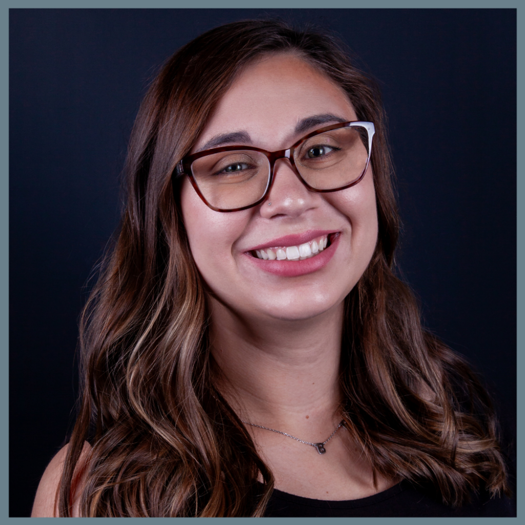 kassondra-h-framed Portrait of Kassondra H, office administrator at Kellogg & Latz Dentistry.